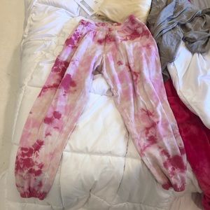 Spiritual Gangster pink tie dye sweatpants